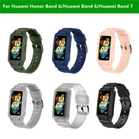 for Huawei Honor Band 6/Band 7 Tough Armor Protective Case Band Strap Bracelet Cover