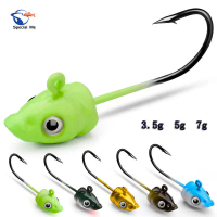 Jig Anti-Gantung Bawah Luya, Bahan Lembut, dengan Mata Kail Ikan JIG, Tersedia dalam 3.5g, 5g dan 7g
