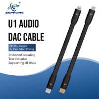 Zephone U1 UP-OCC Copper 5u Pure Silver Plating Audio DAC Cable - Lightning/Type-C/Micro USB/WM-Port/USB (A)