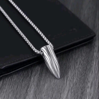 KALUNG LIONTIN TITANIUM PRIA MODEL LIONTIN PELURU