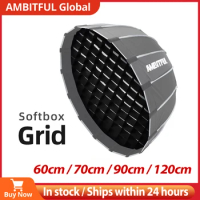 AMBITFUL 60cm 70cm 90cm 120cm Softbox Honeycomb Grid for Godox AMBITFUL Aputure Nanlite Neewer Deep Parabolic Softbox Grid