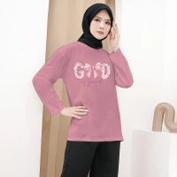 Kaos Lengan Panjang Wanita|Baju Kaos Wanita Tangan Panjang|Kaos Lengan Panjang Wanita Oversize|Kaos 