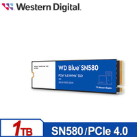 WD 藍標 SN580 1TB NVMe M.2 PCIe 4.0 SSD 固態硬碟 WDS100T3B0E