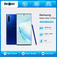 Samsung Galaxy Note 10 Plus 10+ 6.8" N975U1 N975F 12GB RAM 256GB Snapdragon 855 Octa-core Original Unlocked Phone NOTE10PLUS
