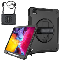 For Apple iPad Pro 11 inch 2020 Tablet Case Heavy Duty Rugged Shockproof Cover for iPad Pro 11 2020 Holder Stand Protective Case