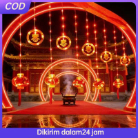Lampion Tirai Imlek Shio Kuda Lampu Hias Imlek  Led Lampu Hiasan Imlek 2026 Lampu Tirai Imlek 2026