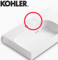 【麗室衛浴】美國KOHLER MAXISPACE 檯面盆用落水頭組(含飾蓋) K-1249543T-CP