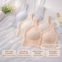 POLINI - Bra Menyusui Seamless Jelly / Maternity Bra Tanpa Kawat Kancing Depan 8801