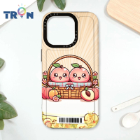 TRON IPhone 16 Pro 2顆快樂的水蜜桃 防摔太空載具殼 透黑 軟硬 手機殼