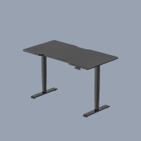 【FUNTE】Flying 電競升降桌/三節式 150x60cm 前凹/後凹 碳纖維紋桌板(辦公桌 電腦桌 工作桌)