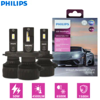 Philips Ultinon Rally H4 H7 Car LED Headlight H11 HB3 HB4 HIR2 9005 9006 9012 Bright 100W 9000LM High Power 6500K White Lamps
