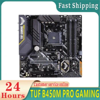Used ASUS TUF B450M PRO GAMING computer board AMD B450 DDR4 M.2 DVI-D USB 3.1 support R3 R5 R7 R9 desktop AM4 CPU
