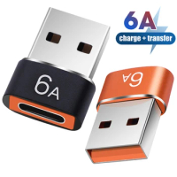 Type C Female To Usb A Male Otg Adapter 6A Fast Charge/Data/Audio Usb C Converter Usb-c For Samsung Xiaomi Macbook Mobile Phones