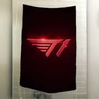 Bendera Kain T1 Korea Selatan League of Legends E-Sport Team E Sport Gaming Dekorasi Kamar Gamer Gam
