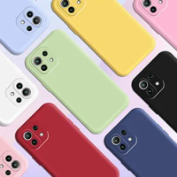 Fundas Silicone Phone Case For Xiaomi Mi 11 lite Matte TPU Case for Xiaomi Mi11 lite NE 5G Soft Back Cover Case