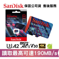 SanDisk GamePlay 256GB 手機和掌上型遊戲記憶卡 (SD-SQXAV-XN-256G)