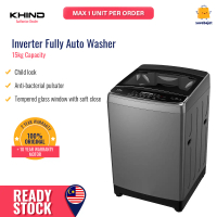 Khind Mesin Basuh Pakaian Automatik 15KG Inverter Fully Auto Washing Machine WM150A