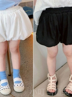 夏季新款~女童花苞褲夏裝小女孩家庭薄款外穿休閑燈籠褲兒童短褲