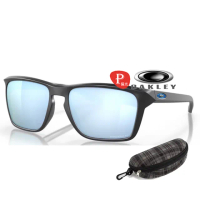 【Oakley】奧克利 SYLAS 休閒運動偏光太陽眼鏡 輕量設計 OO9448 17 霧黑框藍水銀鍍膜偏光鏡片 公司貨