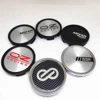 4pcs 58mm OZ Enkei Advan Racing Wheel Center Hub Caps Car Styling Accesseries Replacement Dust proof Rims Cover Hubcaps