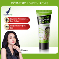 KORMESIC Masker Pengelupasan Mawar Aloe Vera Peel Off Mask 99% Aloe Vera Untuk Proses Pengelupasan M