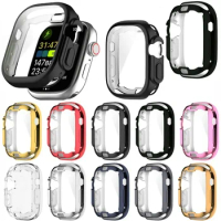 Watch Case for Apple Watch 8 Ultra 49mm 45mm 41mm 40mm 42mm 38mm TPU Screen protector iWatch Series 7 6 5 4 SE Transparent Cover