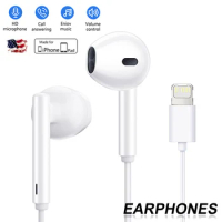 Original Earphones For Apple iPhone 11 12 13 14 Pro Max mini Wired Headphones 6 7 8 Plus X XS XR Bluetooth Earbuds Accessories