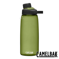 【CAMELBAK 】CHUTE MAG 戶外運動水瓶 1000ml-橄欖綠 RENEW 2469301001