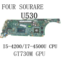 For Lenovo Ideapad U530 U530P Laptop Motherboard I5-4200U/I7-4500U CPU GT730M GPU DA0LZ9MB8F0 Mainboard