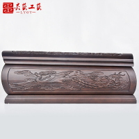 沖喜棺材純實木紫檀木金絲楠木骨灰盒壽盒男女用老人遷墳土葬高檔