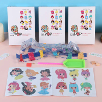 DIY DIAMOND PAINTING STIKER PRINCESS DINO CUTE (isi 2 lembar)