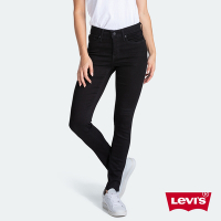 Levis 女款 311中腰縮腹緊身牛仔褲 / 黑皮牌 / 黑色基本款 / 彈性布料