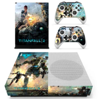 Game Titanfall 2 Skin Sticker Decal For Microsoft Xbox One S Console and 2 Controllers For Xbox One S Skin Sticker