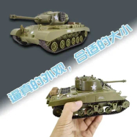 Henglong 1/30 Tanks,Sherman Vs Pershing Infrared Battle Tanks 2.4ghz Rc Battling Panzer Remote Control Us Model Tank Gift Toy