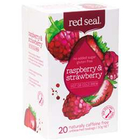 【紐西蘭 Red Seal 紅印】水果茶包～草莓覆盆莓 20入/盒