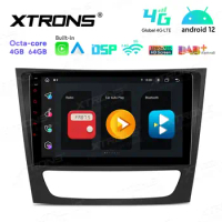 9" Android 12 OS Car Multimedia System Player GPS Radio for Mercedes-Benz E-Class W211 2002-2008 with Built-in 4G Module