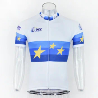 Hot classic white men's Cycling Jersey retro racing men's cycling clothing pro team bike jersey maillot ciclismo