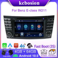 Kcbosion 2din Android Car Radio Multimedia Player For Mercedes Benz E-class W211 E200 E220 E300 E350 E240 E270 E280 W219 Carplay