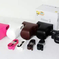 PU Leather camera case bag for Nikon J1 J2 J3 J4