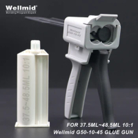 10:1 Adhesives Dispensing Gun 2K Kit Portable Double tube Mixing Dispenser loctite ARALDITE 37.5ml~48.5ml Cartridges AB Glue Gun