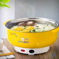 🎉Ưu đãi thêm 20%🎉Nồi Lẩu Điện Đa Năng 26cm - lẩu điện đa năng inox có nắp kính nồi  quánh  cháo  ăn 