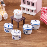 1PC Doll House Mini Ceramic Handmade Doll House Kitchen Ceramic Decorations Decorative Vase