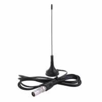 Black DVB-T Dual Antenna HDTV 25DB Indoor Digital Antenna Aerial Booster for DVB-T Antena HDTV Box Cable Drop shipping