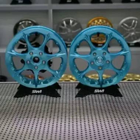 velg MARUS rims w127 Ice blue front & rear ring 12" vespa sprint primavera GTS