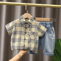 Baby children Clothes Sets Top baby set clothes baby and kids clothes set kemeja baby