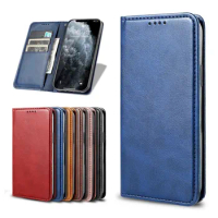 Luxury Leather Wallet Phone Case FOR Realme X50 5G 6.57" RealmeX50 X50m X50t RMX2144 RMX2051 RMX2025 Magnetic Flip Cover