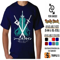 Terbaik KAOS ANIME SWORD ART ONLINE LETS STAY TOGETHER KAOS SAO Low