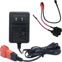 ที่ชาร์จแบตเตอรี่ของเล่นแบบยืน 6V/12V พร้อมขั้วต่อสายรัดแบตเตอรี่สี่เหลี่ยม เหมาะสำหรับเด็ก