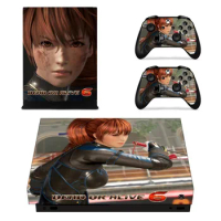 Dead or Alive 6 Skin Sticker Decal For Microsoft Xbox One X Console and 2 Controller For Xbox One X Skin Sticker Vinyl