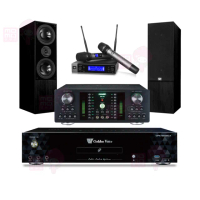 【金嗓】CPX-900 K1A+DB-7AN+JBL VM200+DM-835II黑(4TB點歌機+擴大機+無線麥克風+喇叭)